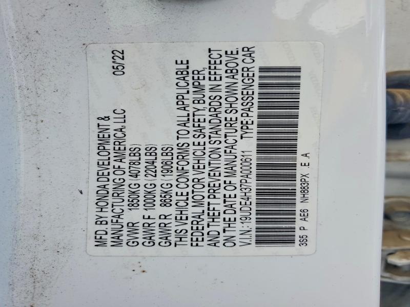 Aukcja sprzedaży 2023 Acura Integra, vin: 19UDE4H37PA000611, numer aukcji: 59908516