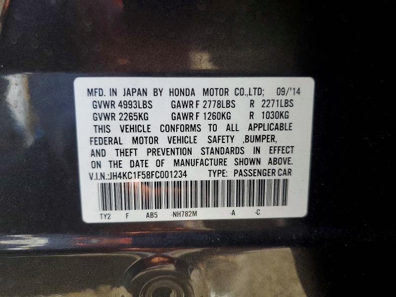 Продаж на аукціоні авто 2015 Acura Rlx, vin: JH4KC1F58FC001234, номер лоту: 60042636