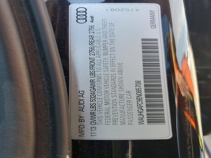 Aukcja sprzedaży 2014 Audi A6, vin: WAUHGAFC9EN085708, numer aukcji: 61807996