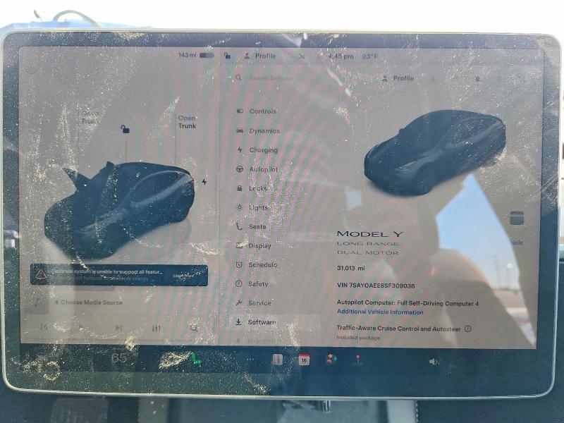 Продаж на аукціоні авто 2025 Tesla Model Y, vin: 7SAYGAEE8SF309036, номер лоту: 60720856
