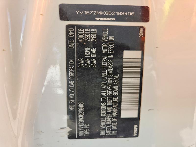 Aukcja sprzedaży 2011 Volvo C30, vin: YV1672MK8B2198406, numer aukcji: 60829366
