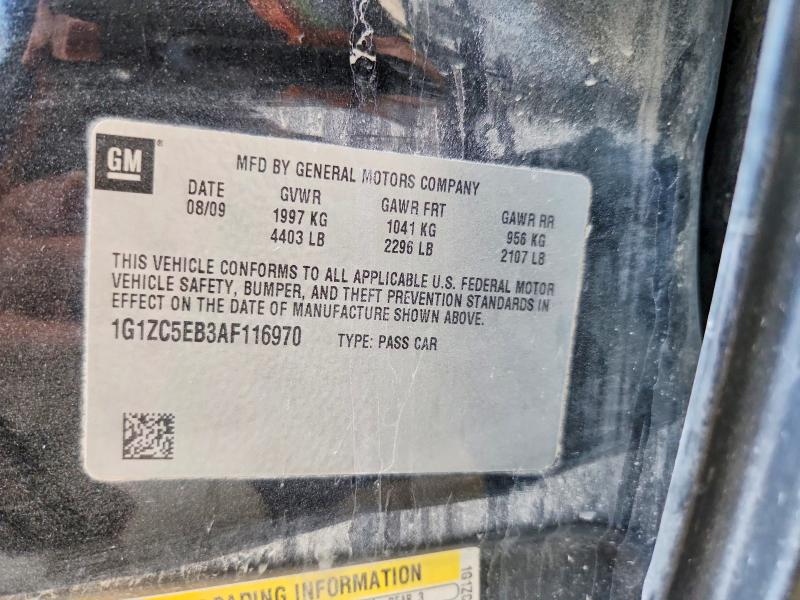 2010 Chevrolet Malibu მანქანა იყიდება აუქციონზე, vin: 1G1ZC5EB3AF116970, აუქციონის ნომერი: 59887236
