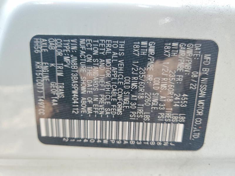 Продажа на аукционе авто 2023 Nissan Rogue, vin: JN8BT3BA9PW404112, номер лота: 60997226