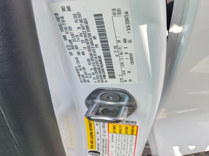 60598456 :رقم المزاد ، 1FMCU0G67NUA49249 vin ، 2022 Ford Escape مزاد بيع