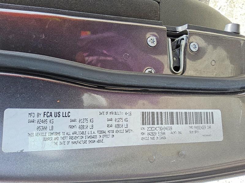 Продаж на аукціоні авто 2016 Dodge Charger, vin: 2C3CDXCT9GH246328, номер лоту: 62173436