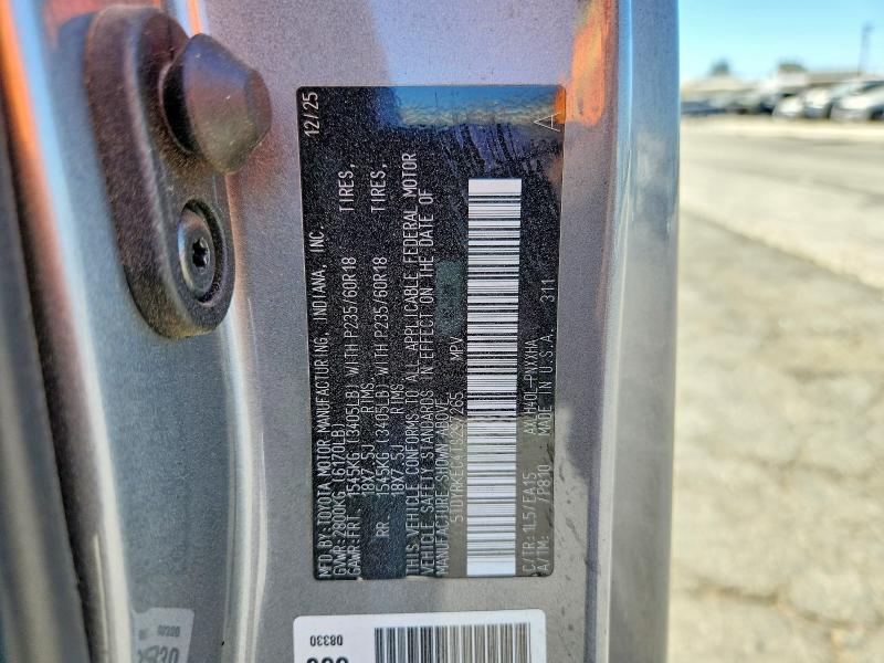 61930596 :رقم المزاد ، 5TDYRKEC4TS297265 vin ، 2026 Toyota Sienna مزاد بيع