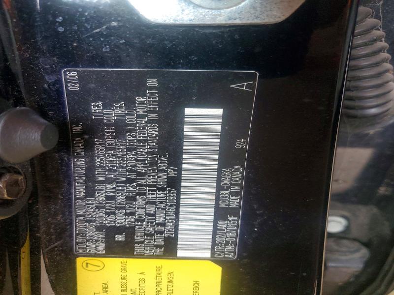 62116326 :رقم المزاد ، 2T2HA31U46C108957 vin ، 2006 Lexus Rx مزاد بيع