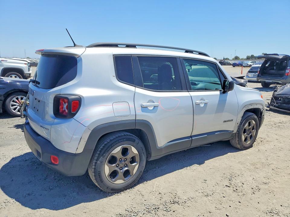 2017 Jeep Renegade მანქანა იყიდება აუქციონზე, vin: ZACCJAAB4HPE70991, აუქციონის ნომერი: 63160366