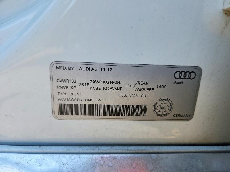 Aukcja sprzedaży 2013 Audi A8, vin: WAUAGAFD1DN016911, numer aukcji: 61292686