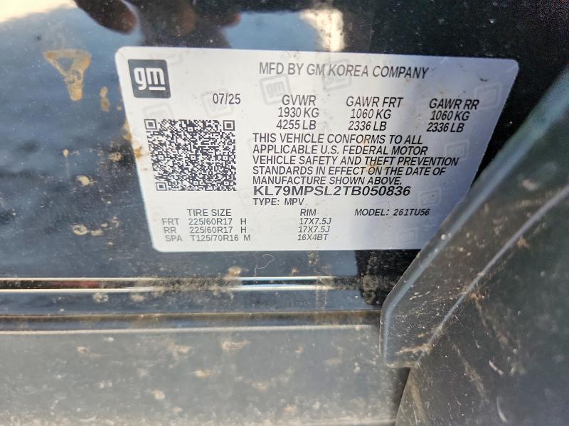Продаж на аукціоні авто 2026 Chevrolet Trailblazer, vin: KL79MPSL2TB050836, номер лоту: 62130026