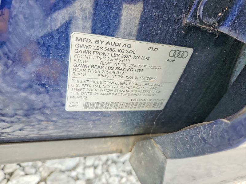 Продажа на аукционе авто 2020 Audi Q5, vin: WA1ANAFY0L2121672, номер лота: 61206856