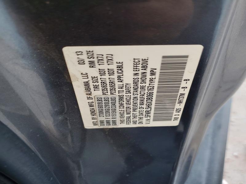 Aukcja sprzedaży 2013 Honda Odyssey, vin: 5FNRL5H6XDB066163, numer aukcji: 60195306