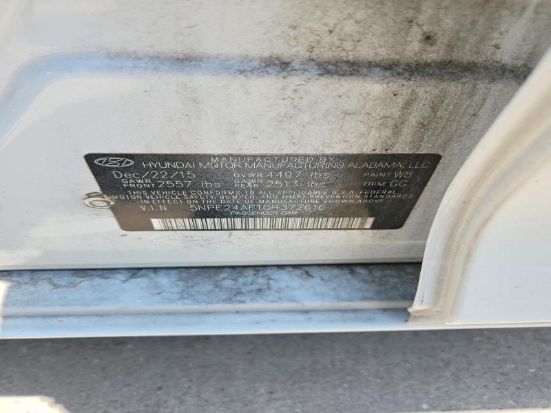 Aukcja sprzedaży 2016 Hyundai Sonata, vin: 5NPE24AF1GH372616, numer aukcji: 61728246