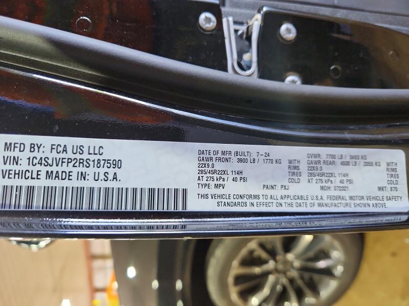 Продаж на аукціоні авто 2024 Jeep Grand Wagoneer, vin: 1C4SJVFP2RS187590, номер лоту: 60739756