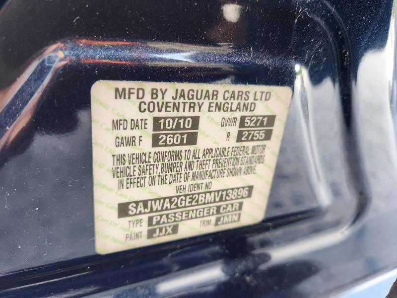 2011 Jaguar Xjl მანქანა იყიდება აუქციონზე, vin: SAJWA2GE2BMV13896, აუქციონის ნომერი: 62749576