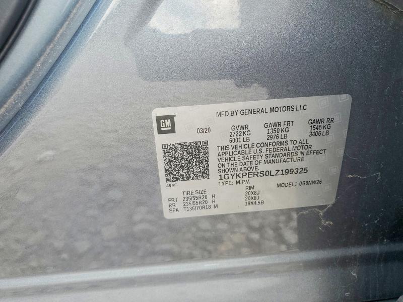 Продаж на аукціоні авто 2020 Cadillac Xt6, vin: 1GYKPERS0LZ199325, номер лоту: 60133026