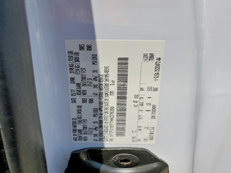 Aukcja sprzedaży 2017 Ford F150, vin: 1FTFX1EF7HKD76350, numer aukcji: 62049136