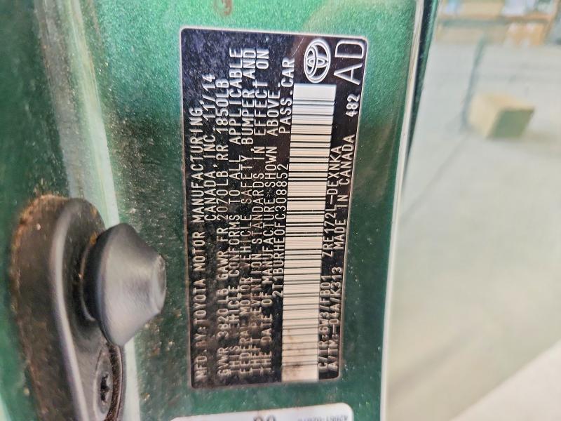 Aukcja sprzedaży 2015 Toyota Corolla, vin: 2T1BURHE0FC308852, numer aukcji: 62475526
