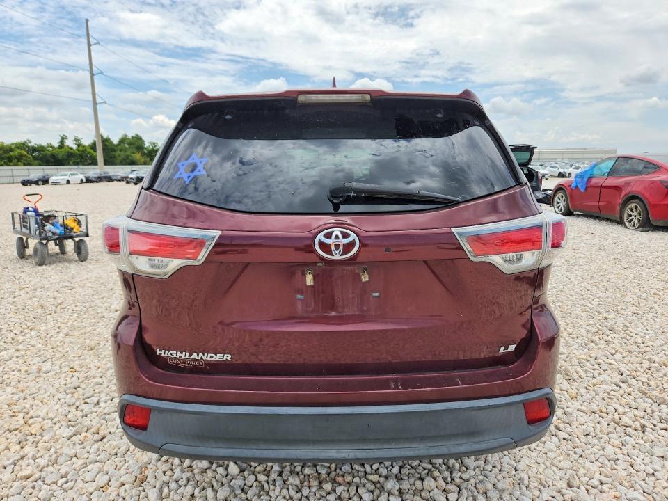 59959526 :رقم المزاد ، 5TDZKRFH2GS129478 vin ، 2016 Toyota Highlander مزاد بيع