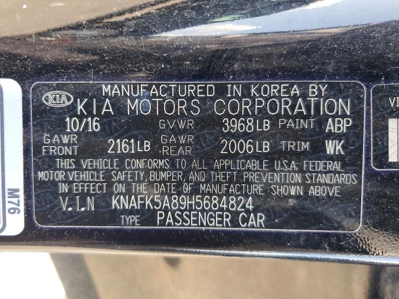 Продажа на аукционе авто 2017 Kia Forte5, vin: KNAFK5A89H5684824, номер лота: 63231006