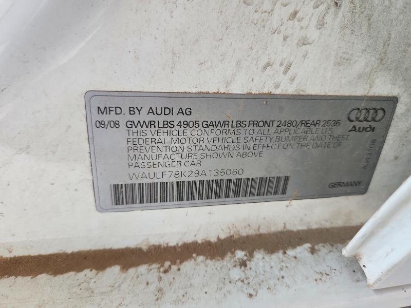 Aukcja sprzedaży 2009 Audi A4, vin: WAULF78K29A135060, numer aukcji: 61492406
