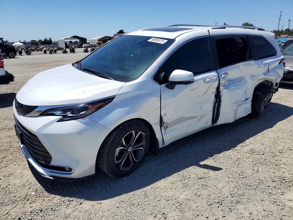 60695576 :رقم المزاد ، 5TDESKFC4SS200487 vin ، 2025 Toyota Sienna مزاد بيع