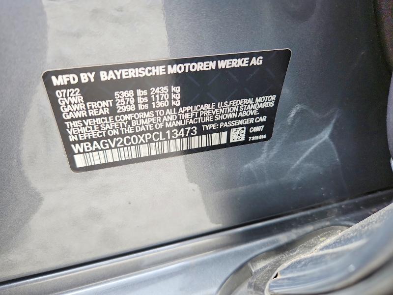Aukcja sprzedaży 2023 Bmw 840i, vin: WBAGV2C0XPCL13473, numer aukcji: 60490076