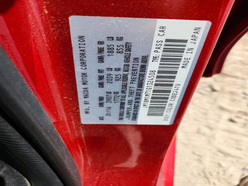Aukcja sprzedaży 2016 Mazda 3, vin: JM1BM1M71G1324508, numer aukcji: 61972406