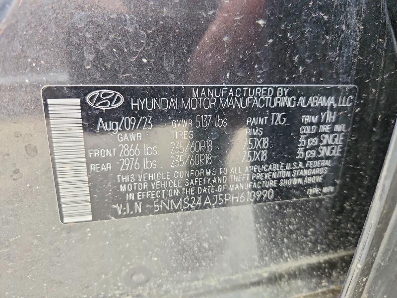 61590246 :رقم المزاد ، 5NMS24AJ5PH610990 vin ، 2023 Hyundai Santa Fe مزاد بيع