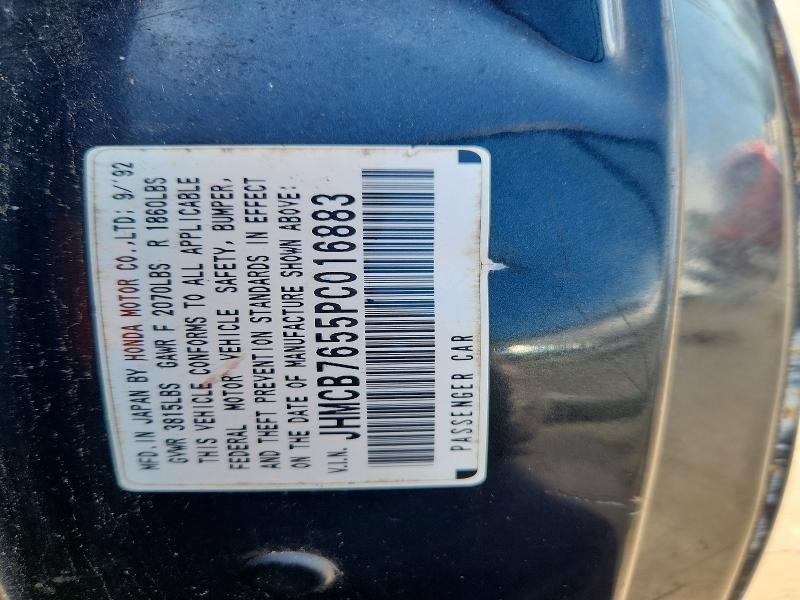 Aukcja sprzedaży 1993 Honda Accord, vin: JHMCB7655PC016883, numer aukcji: 63499686