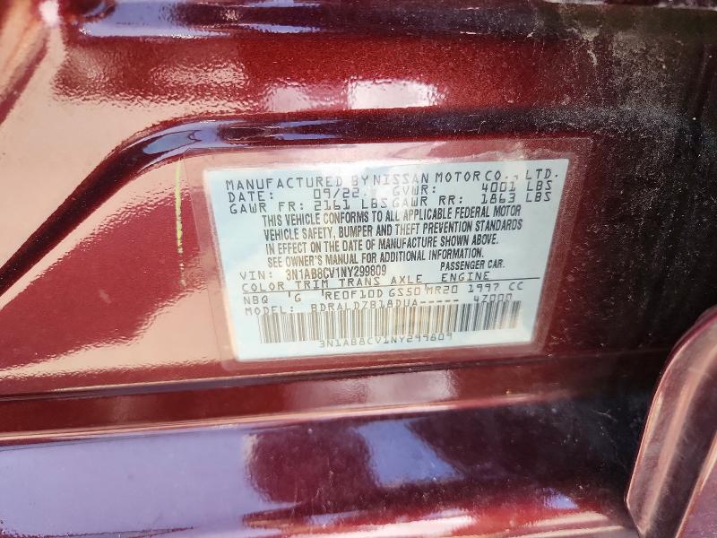 Продаж на аукціоні авто 2022 Nissan Sentra, vin: 3N1AB8CV1NY299809, номер лоту: 62804466