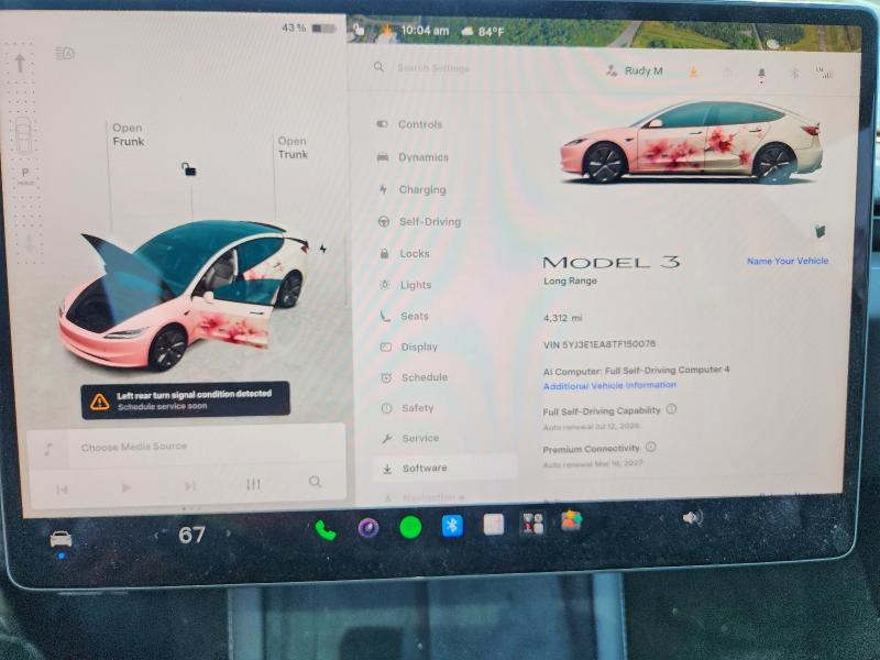 2026 Tesla Model 3 მანქანა იყიდება აუქციონზე, vin: 5YJ3E1EA8TF150076, აუქციონის ნომერი: 59330266
