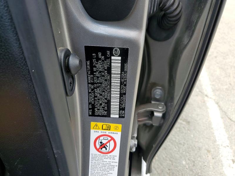 Продажа на аукционе авто 2019 Lexus Es, vin: 58ABZ1B19KU023867, номер лота: 61716776