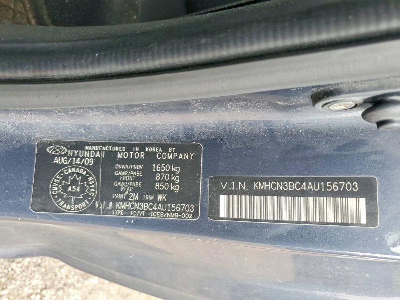 Продаж на аукціоні авто 2010 Hyundai Accent, vin: KMHCN3BC4AU156703, номер лоту: 61163596