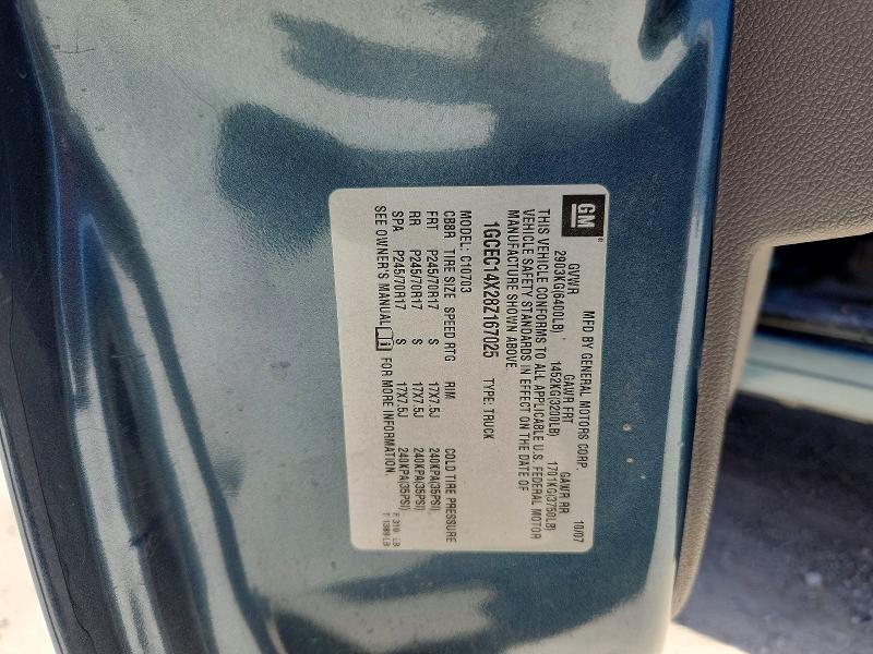 2008 Chevrolet Silverado მანქანა იყიდება აუქციონზე, vin: 1GCEC14X28Z167025, აუქციონის ნომერი: 61697956