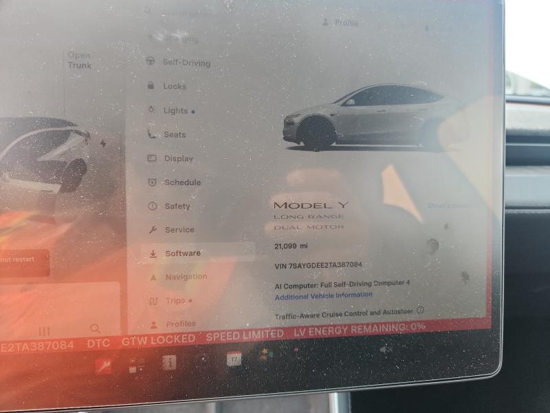 2026 Tesla Model Y მანქანა იყიდება აუქციონზე, vin: 7SAYGDEE2TA387084, აუქციონის ნომერი: 61540756