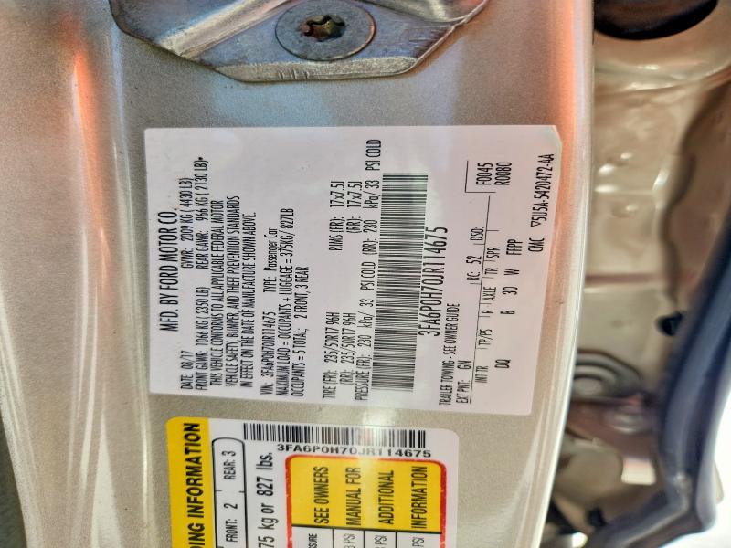 Aukcja sprzedaży 2018 Ford Fusion, vin: 3FA6P0H70JR114675, numer aukcji: 61769526