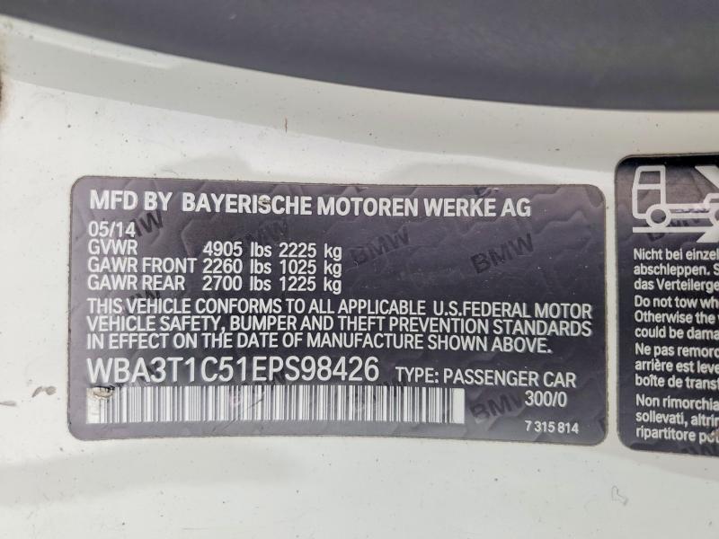 Aukcja sprzedaży 2014 Bmw 428, vin: WBA3T1C51EPS98426, numer aukcji: 60619706