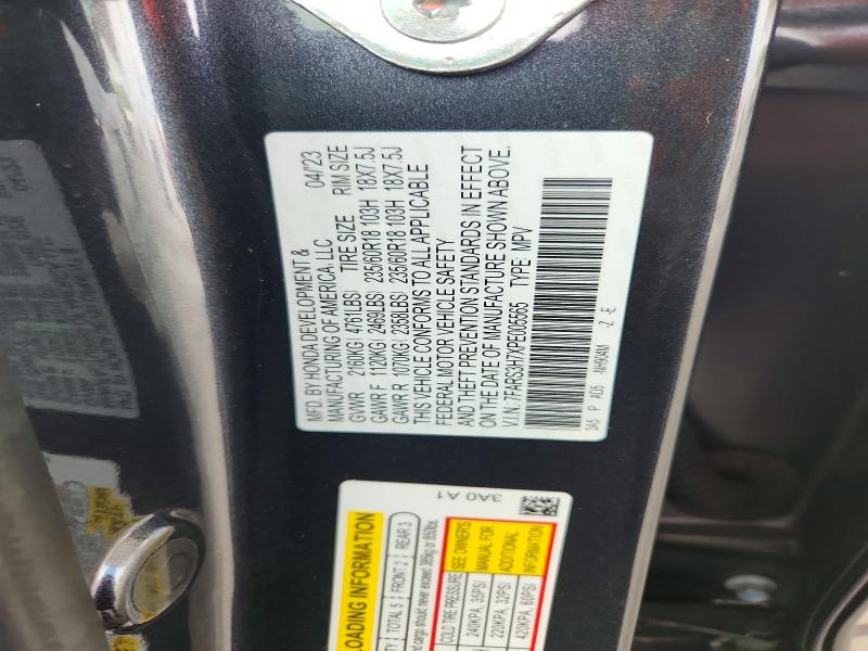 Auction sale of the 2023 Honda Cr-v, vin: 7FARS3H7XPE005565, lot number: 62789276
