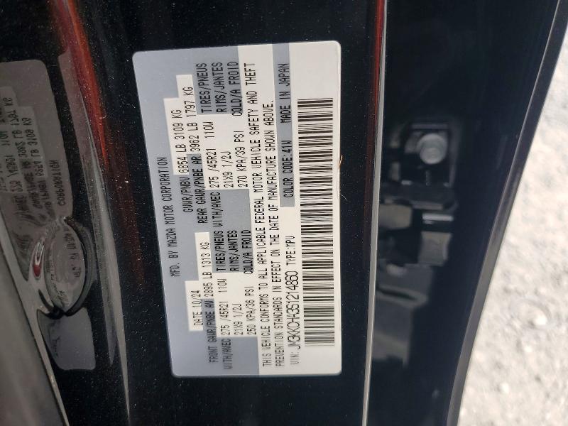 Продажа на аукционе авто 2025 Mazda Cx-90, vin: JM3KKCHA3S1214860, номер лота: 60301816
