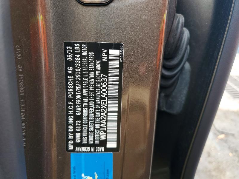 Продаж на аукціоні авто 2014 Porsche Cayenne, vin: WP1AA2A2XELA00637, номер лоту: 63548536