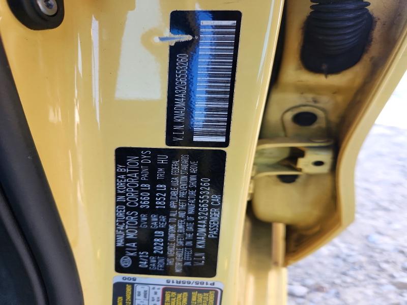 Продажа на аукционе авто 2016 Kia Rio, vin: KNADM4A32G6553260, номер лота: 63385016