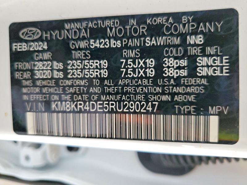 2024 Hyundai Ioniq 5 მანქანა იყიდება აუქციონზე, vin: KM8KR4DE5RU290247, აუქციონის ნომერი: 60807236