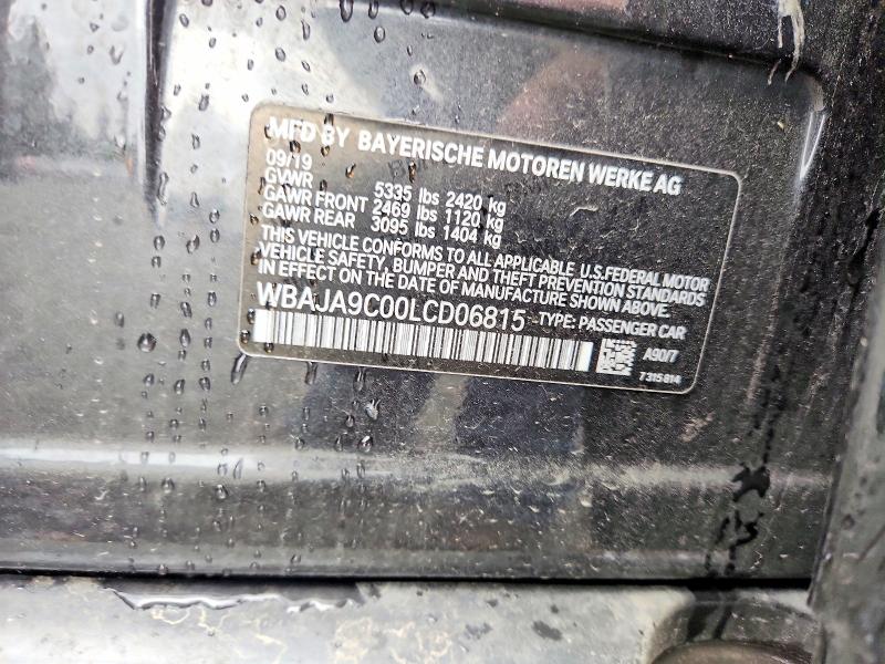 Aukcja sprzedaży 2020 Bmw 530e, vin: WBAJA9C00LCD06815, numer aukcji: 61593366