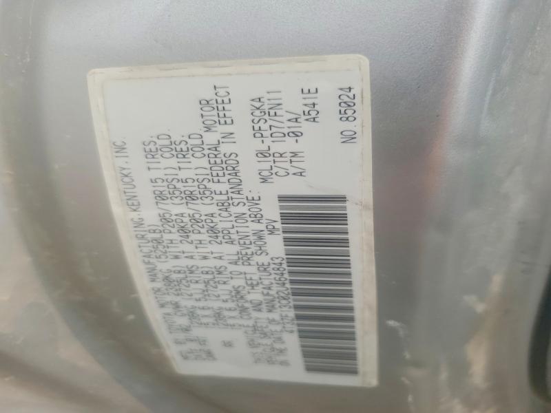 Aukcja sprzedaży 2002 Toyota Sienna, vin: 4T3ZF13C02U464843, numer aukcji: 61266136