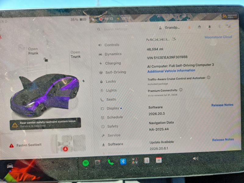 Продажа на аукционе авто 2022 Tesla Model 3, vin: 5YJ3E1EA3NF301988, номер лота: 62354036