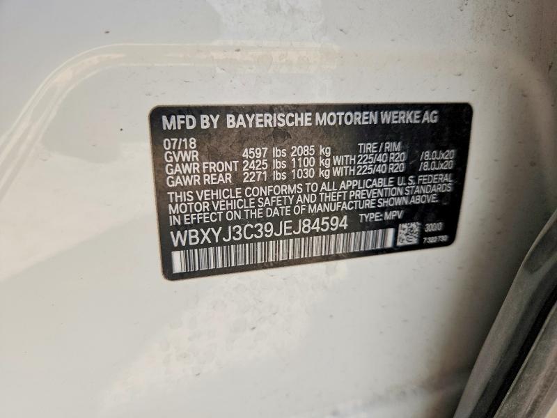 Продажа на аукционе авто 2018 Bmw X2, vin: WBXYJ3C39JEJ84594, номер лота: 63531816