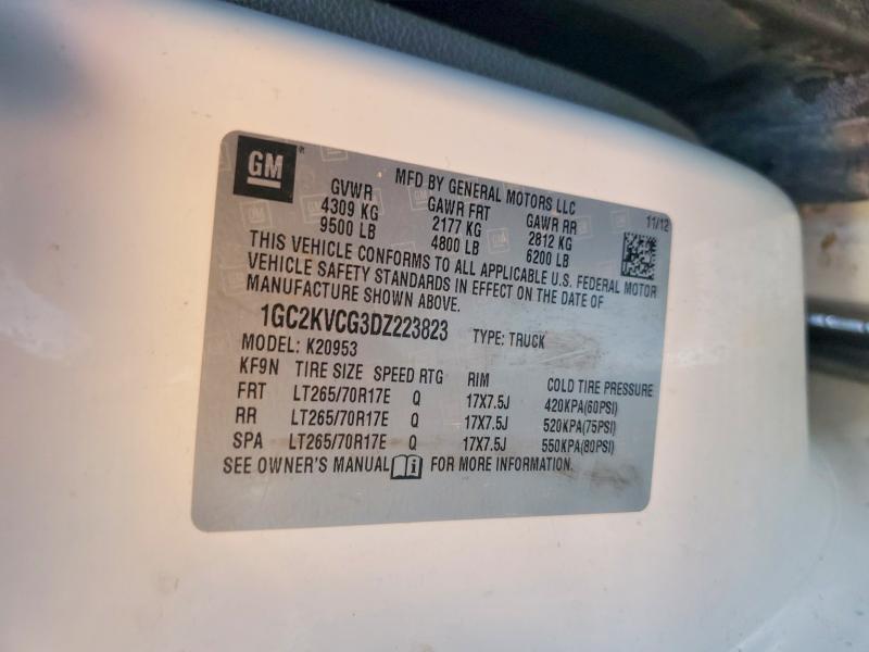 Aukcja sprzedaży 2013 Chev Silverado, vin: 1GC2KVCG3DZ223823, numer aukcji: 59826656