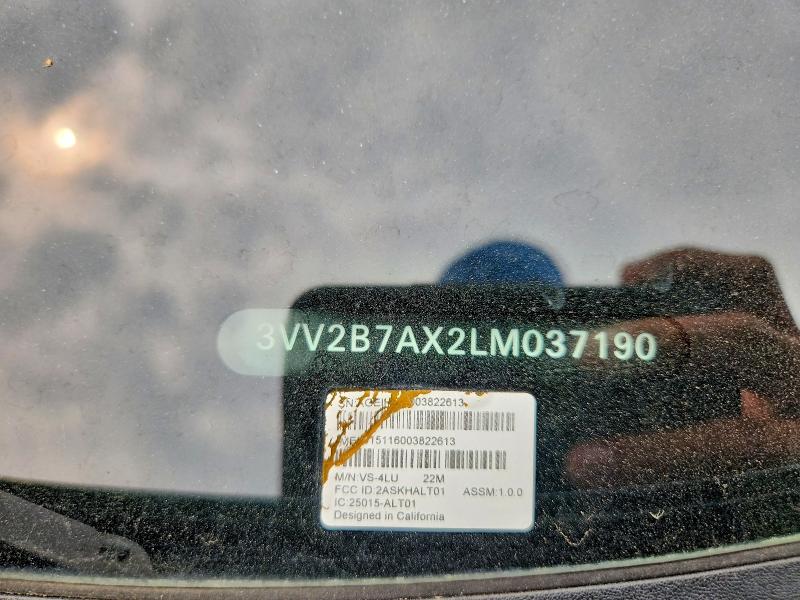 Aukcja sprzedaży 2020 Volkswagen Tiguan, vin: 3VV2B7AX2LM037190, numer aukcji: 61145566