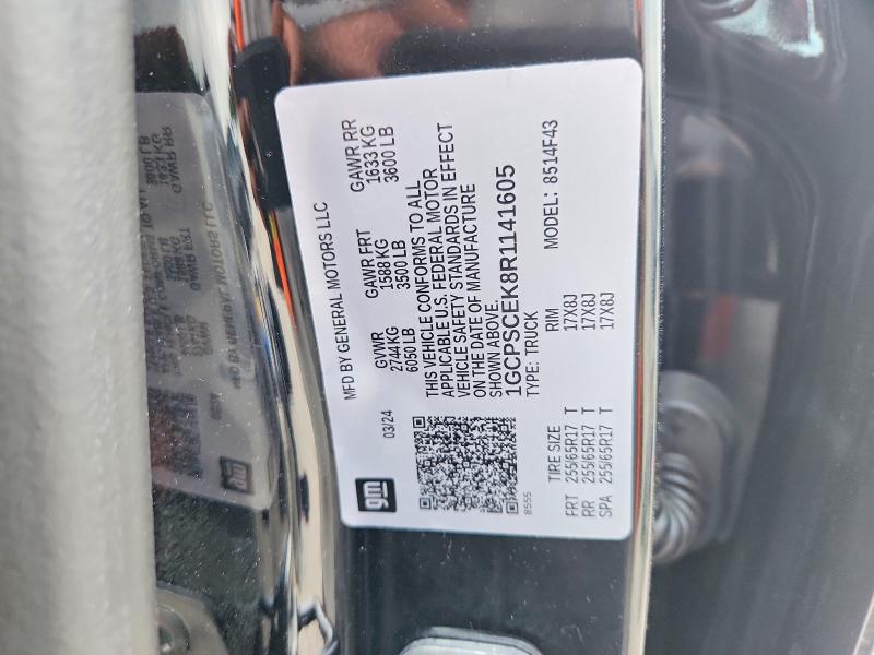 Продажа на аукционе авто 2024 Chevrolet Colorado, vin: 1GCPSCEK8R1141605, номер лота: 59708866